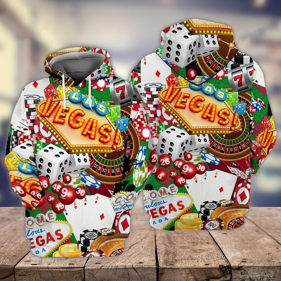 Vegas Dice Art – 3D Hoodie