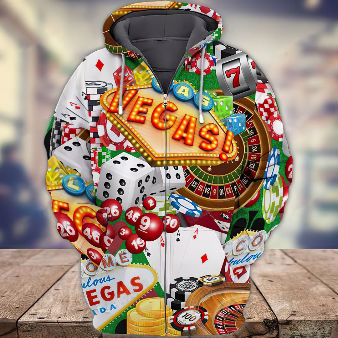 Vegas Dice Art – 3D Hoodie