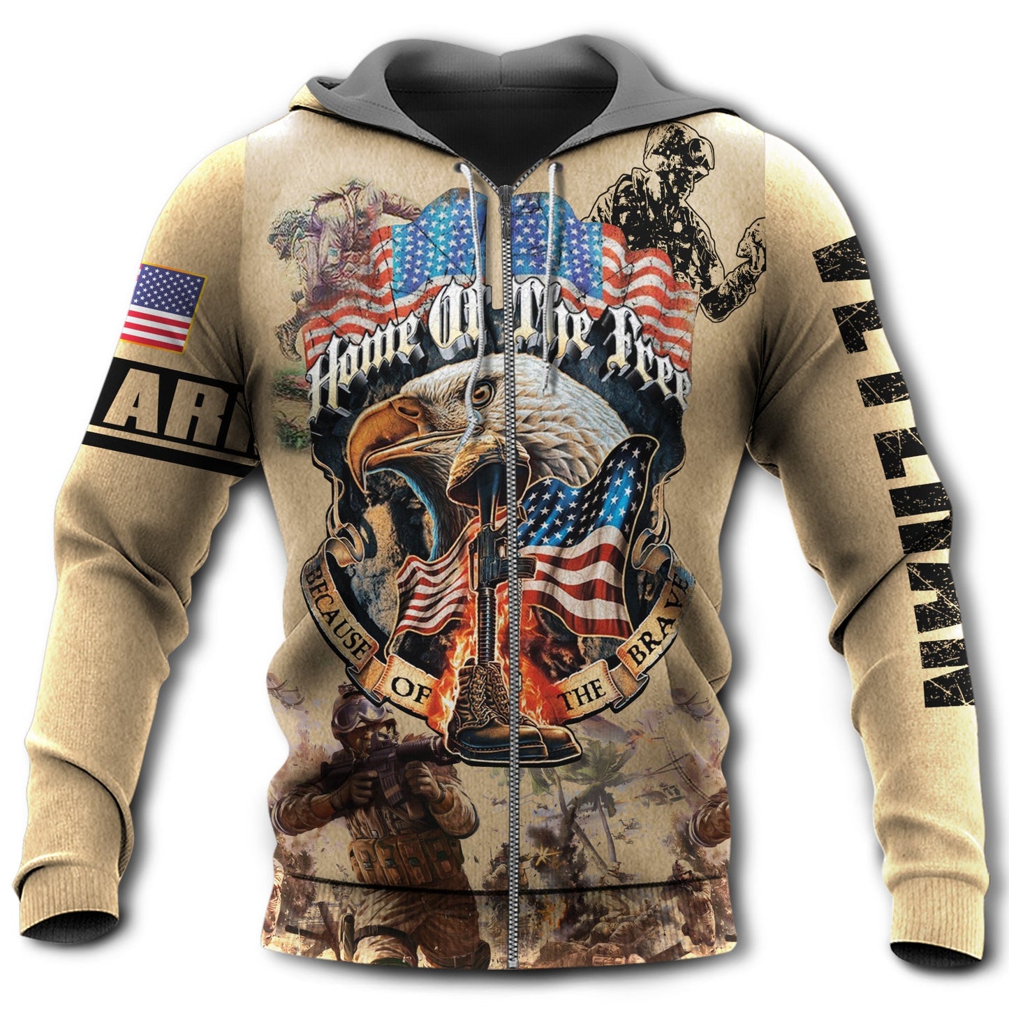 Veteran Honor Freedom Tribute - 3D Hoodie