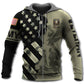 Veteran Army Tribute With USA Flag - 3D Hoodie