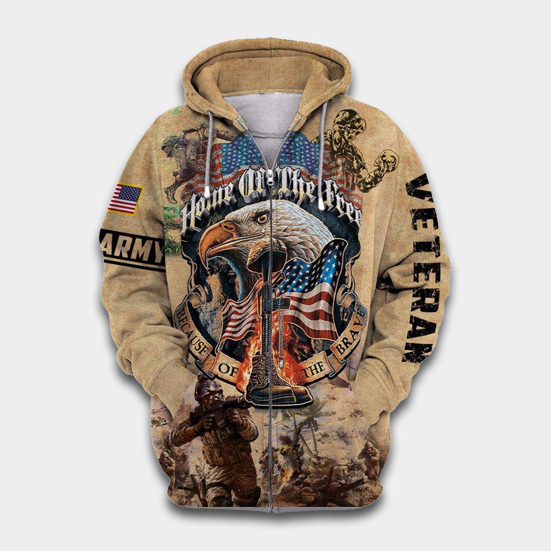 Veteran Army Never Forget Tribute Art - 3D Hoodie