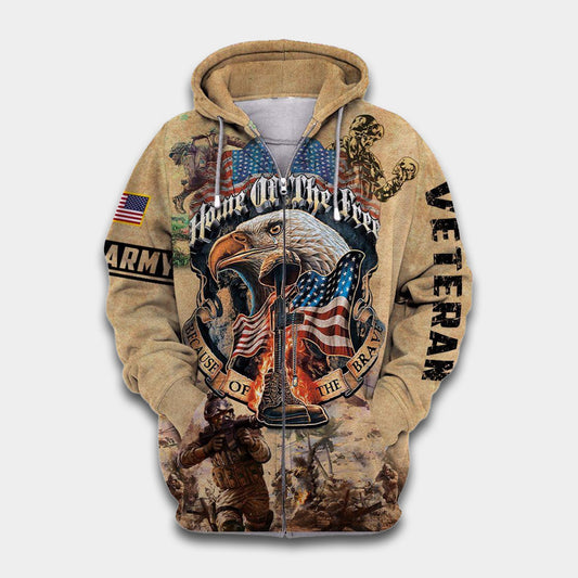 Veteran Army Never Forget Tribute Art - 3D Hoodie