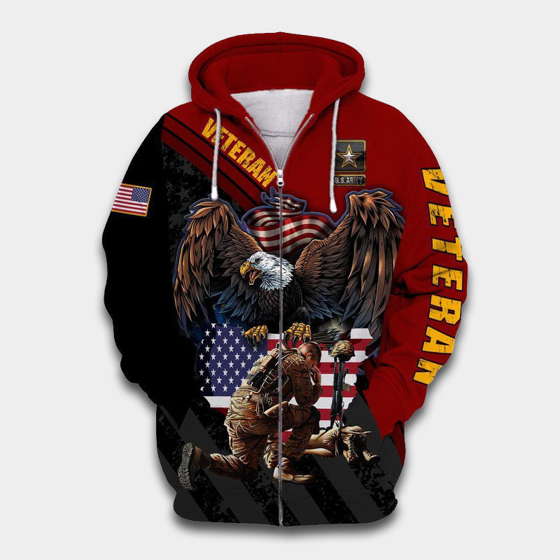 Veteran Army Never Forget Tribute Art Hoodie 9 - 3D Hoodie