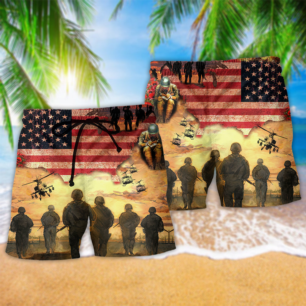 Veteran Sacrifice America – Beach Short