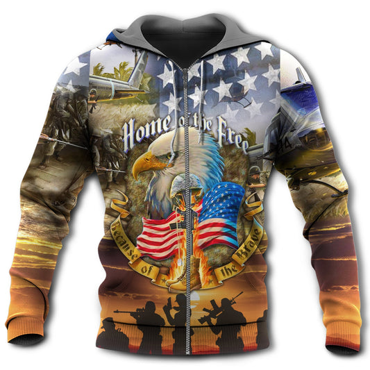 Veteran Eagle Patriotic Quote - 3D Hoodie