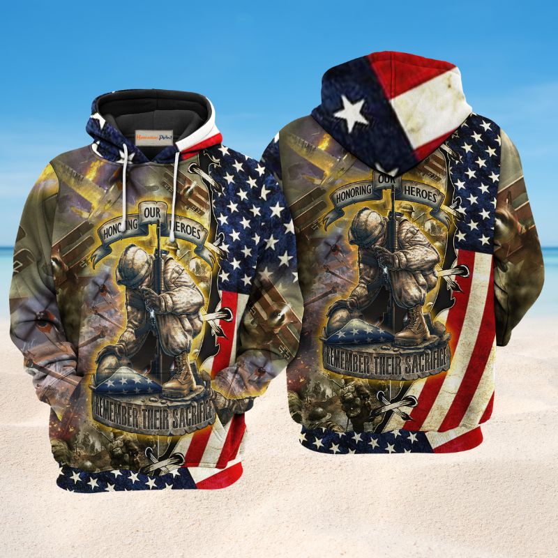 Veteran Honoring Our Heroes - 3D Hoodie