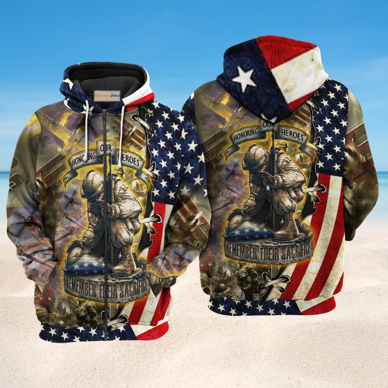 Veteran Honoring Our Heroes - 3D Hoodie