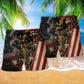 Veteran Proud Memories America Flag - Beach Short