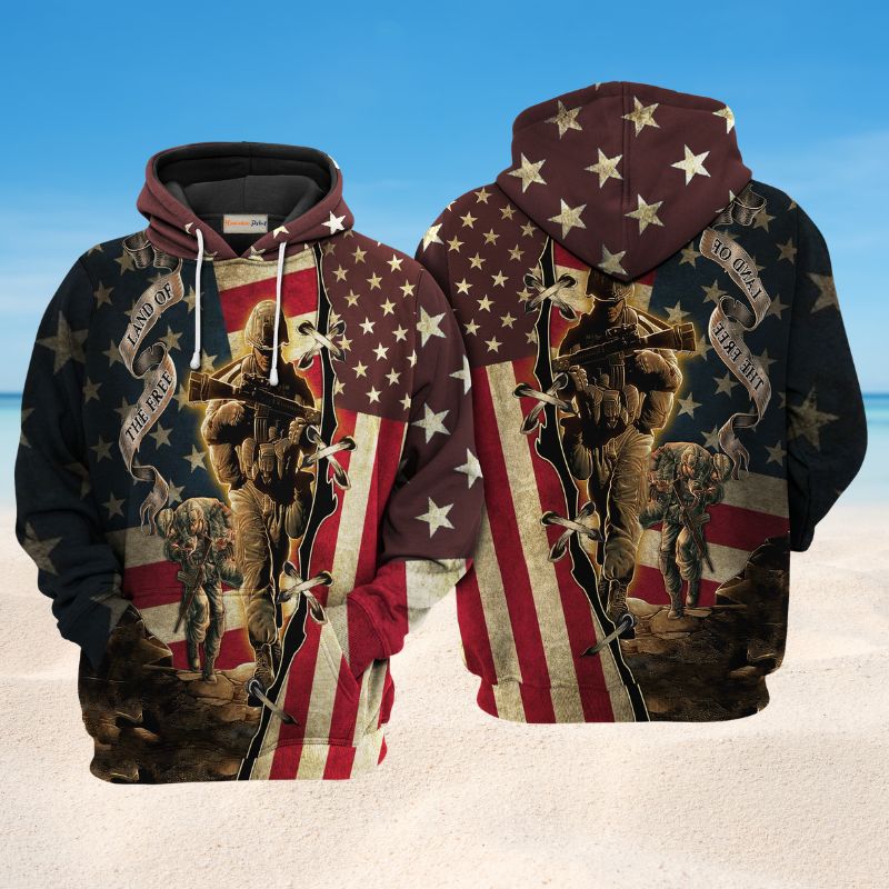 Veteran Proud Memories Tribute Art – 3D Hoodie