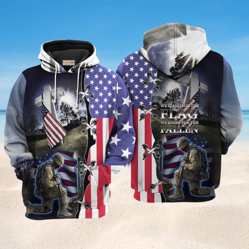 Veteran Stronger Tribute Art – 3D Hoodie