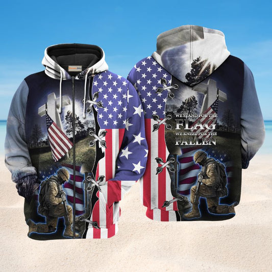 Veteran Stronger Tribute Art – 3D Hoodie