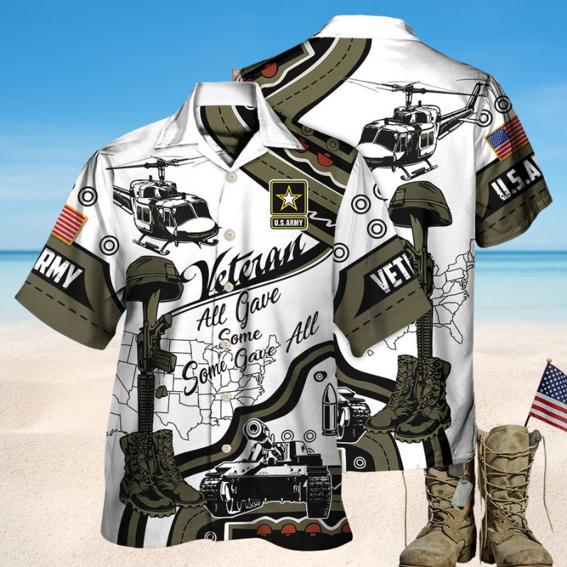 Veteran US Army Some Gave All – Hawaiian Shirt