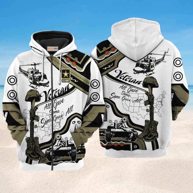 Veteran Us Army Some Gave All Art – 3D Hoodie