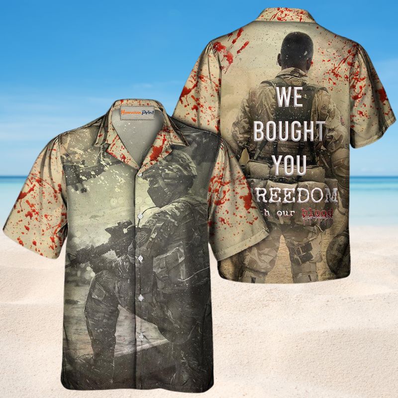 Veteran We Bought Your Freedom – Hawaiian Shirt