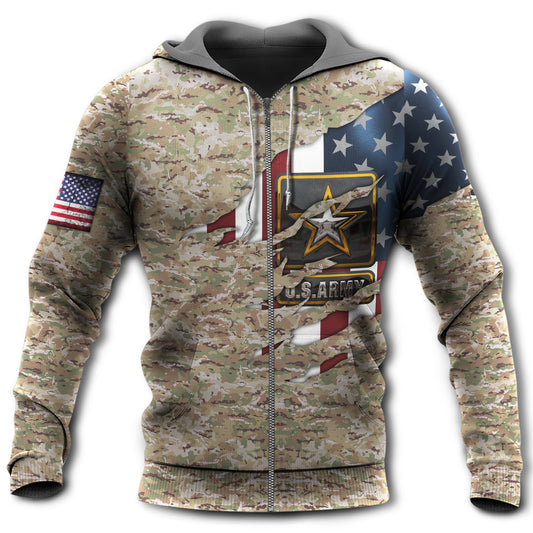 Veteran Army Pride Tribute - 3D Hoodie
