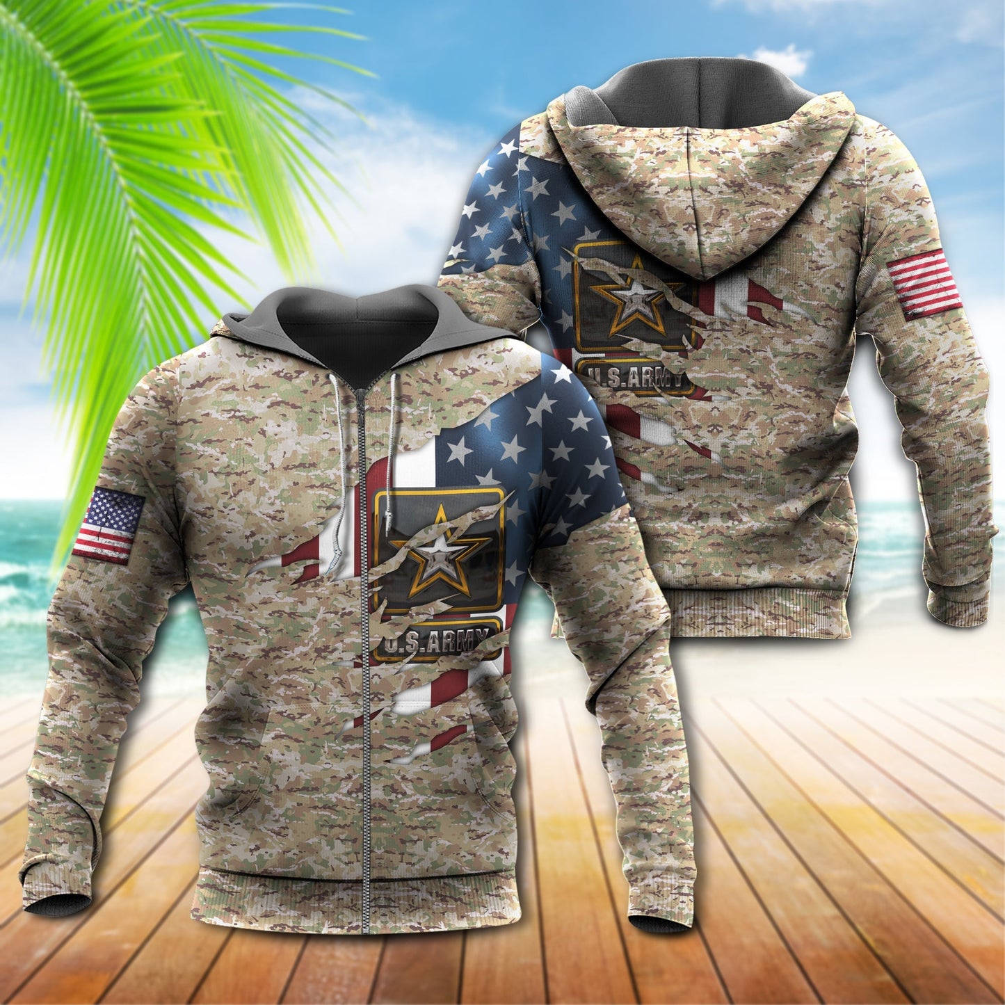Veteran Army Pride Tribute - 3D Hoodie3