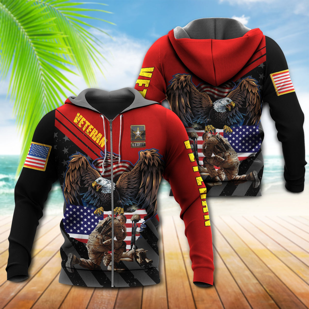 Veteran Army Tribute America - 3D Hoodie