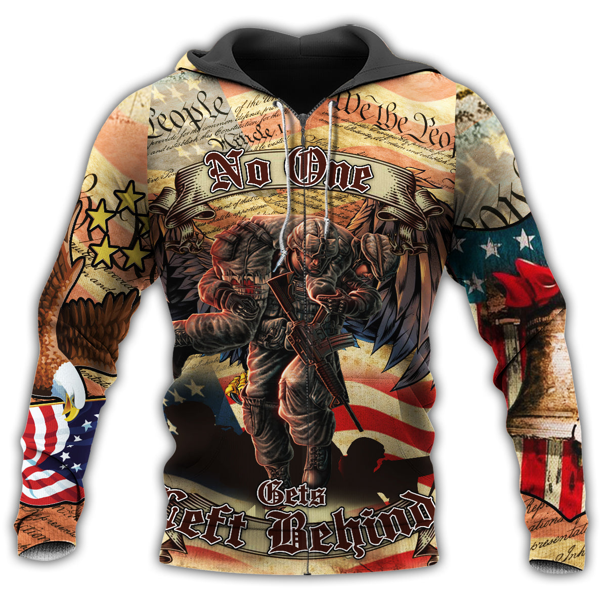 Veteran No One Left Behind - 3D Hoodie