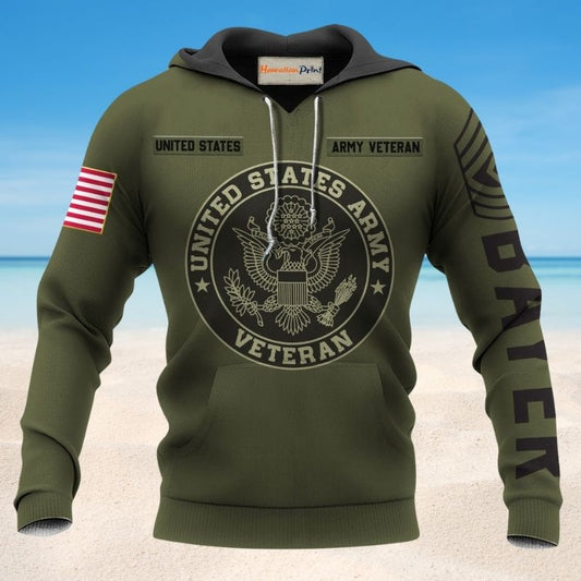 Veteran US Army Personalized Style - 3D Hoodie