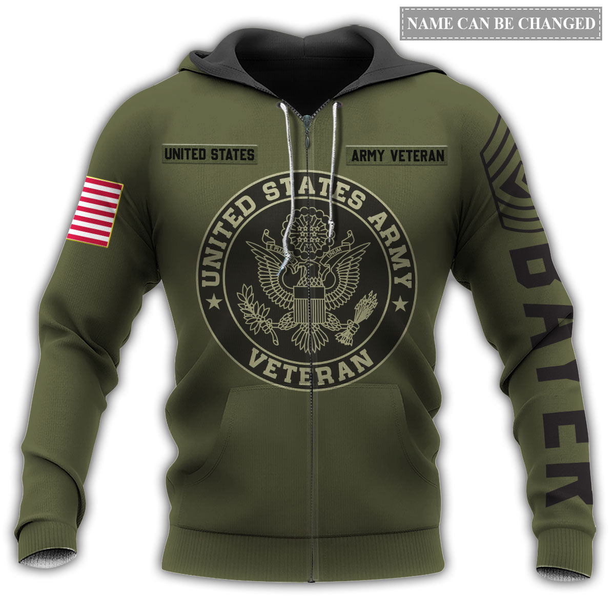Veteran US Army Personalized Style - 3D Hoodie2