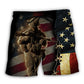 Veteran American Flag Tribute – Beach Short