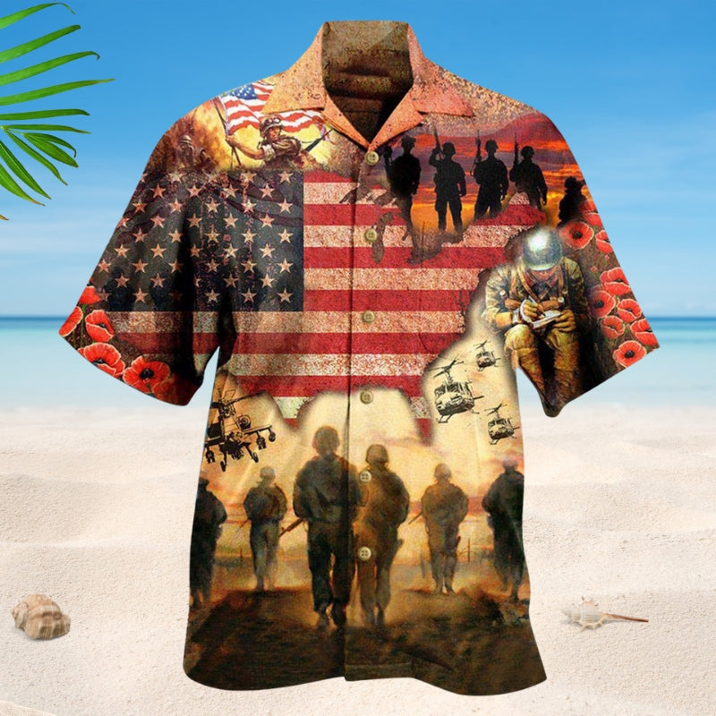 Veterans Blood Sweat And Tears Style – Hawaiian Shirt
