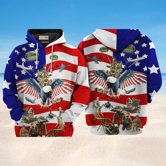 Veterans We Remember You Tribute Art – 3D Hoodie