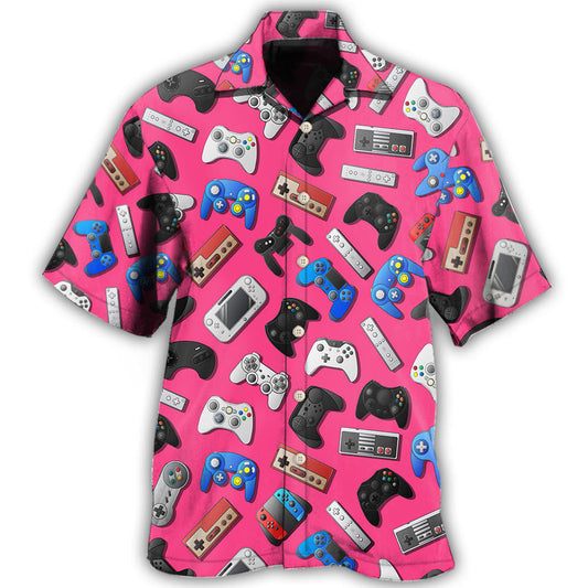 Pink Video Game Retro Style – Hawaiian Shirt