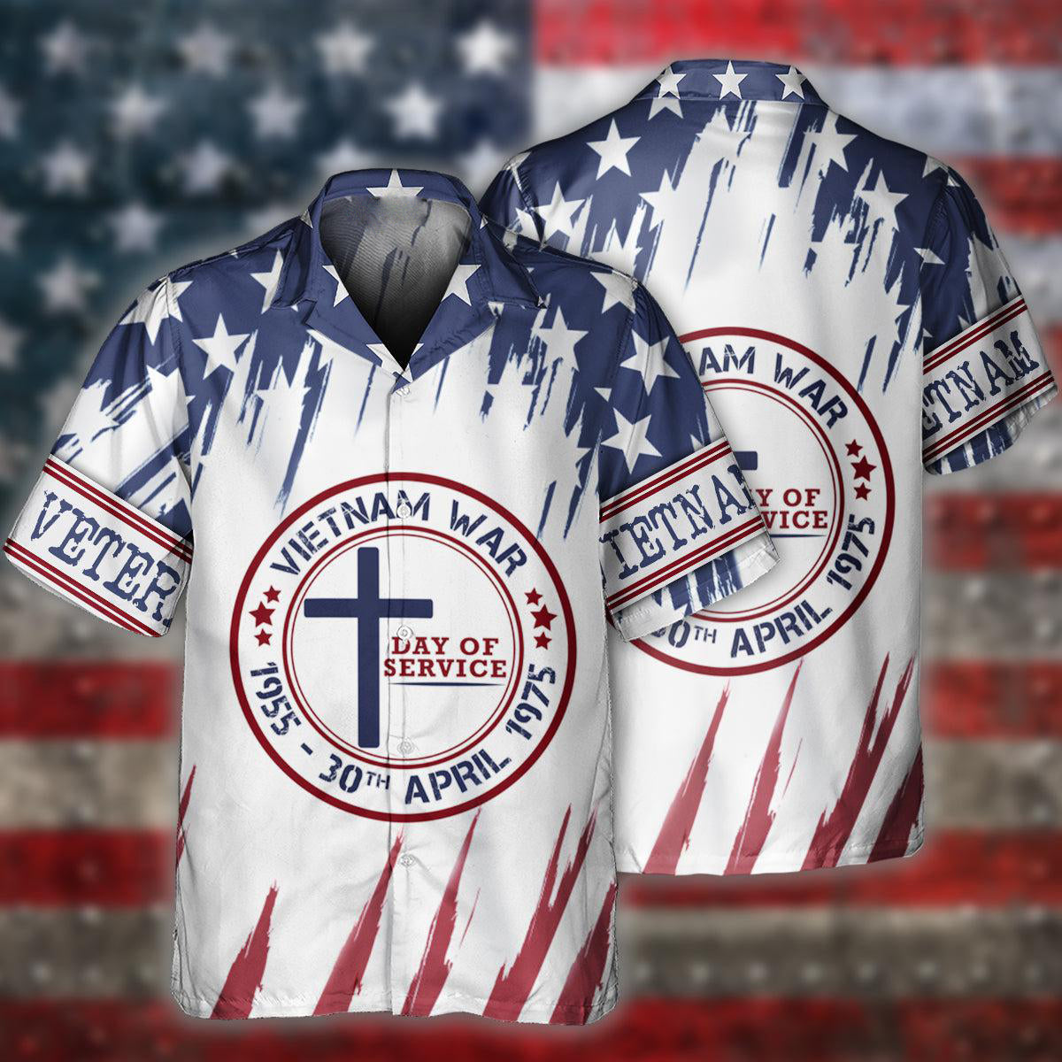 Vietnam Veteran Day Star Tribute – Hawaiian Shirt