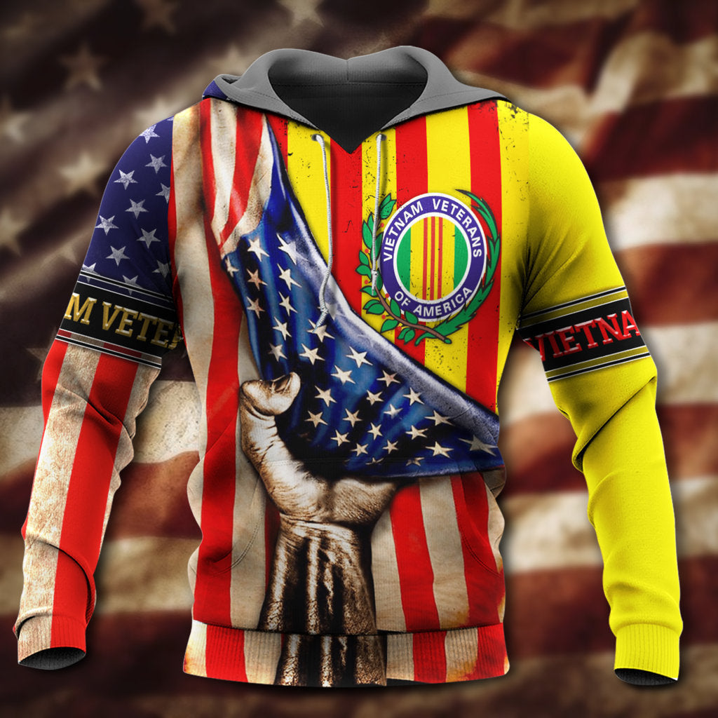 Vietnam Veteran Tribute Art – 3D Hoodie2