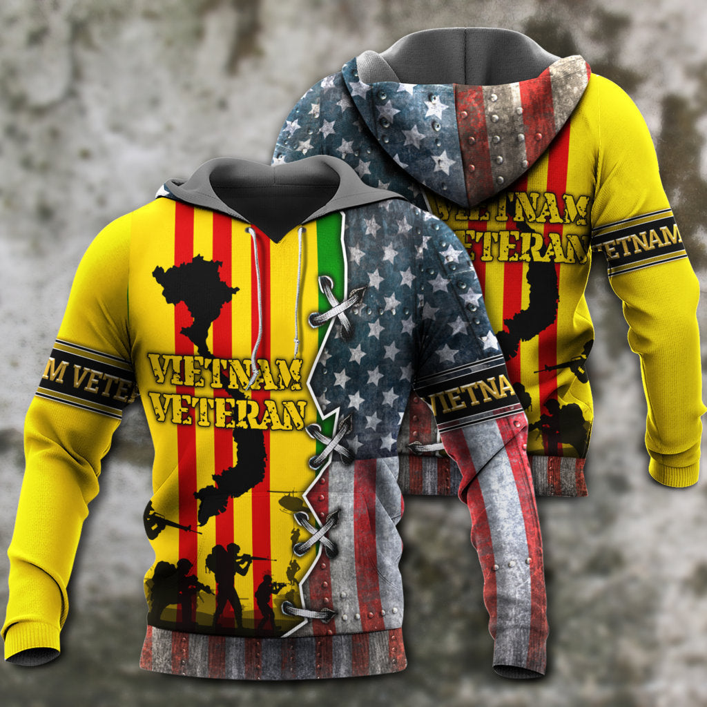 Vietnam Veteran Tribute Style - 3D Hoodie