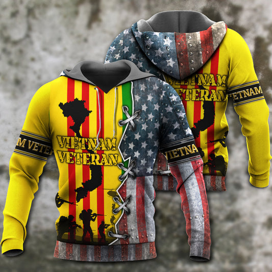 Vietnam Veteran Tribute Style - 3D Hoodie