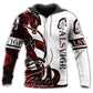 Viking Alsvidr Legend Red White - 3D Hoodie