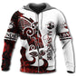 Viking Sun Horse Legend Red And White Art – 3D Hoodie