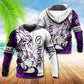 Viking Arvakr Legend Purple White - 3D Hoodie
