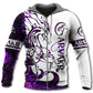 Viking Arvakr Legend Purple White - 3D Hoodie