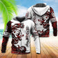Viking Bear Legend Red White - 3D Hoodie
