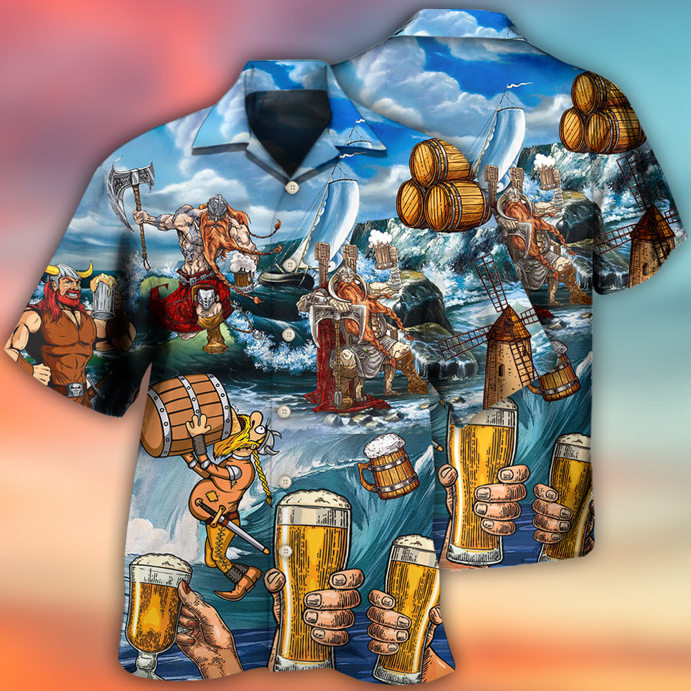 Viking Beer Humor Drinking - Hawaiian Shirt