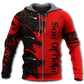 Viking Blood Red Warrior Style - 3D Hoodie