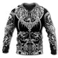 Classic Viking Warrior Art Style - 3D Hoodie