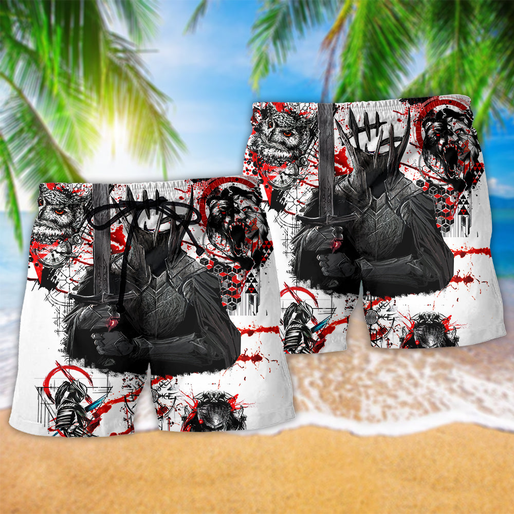 Viking Dare To Fight With Knight - Beach Short