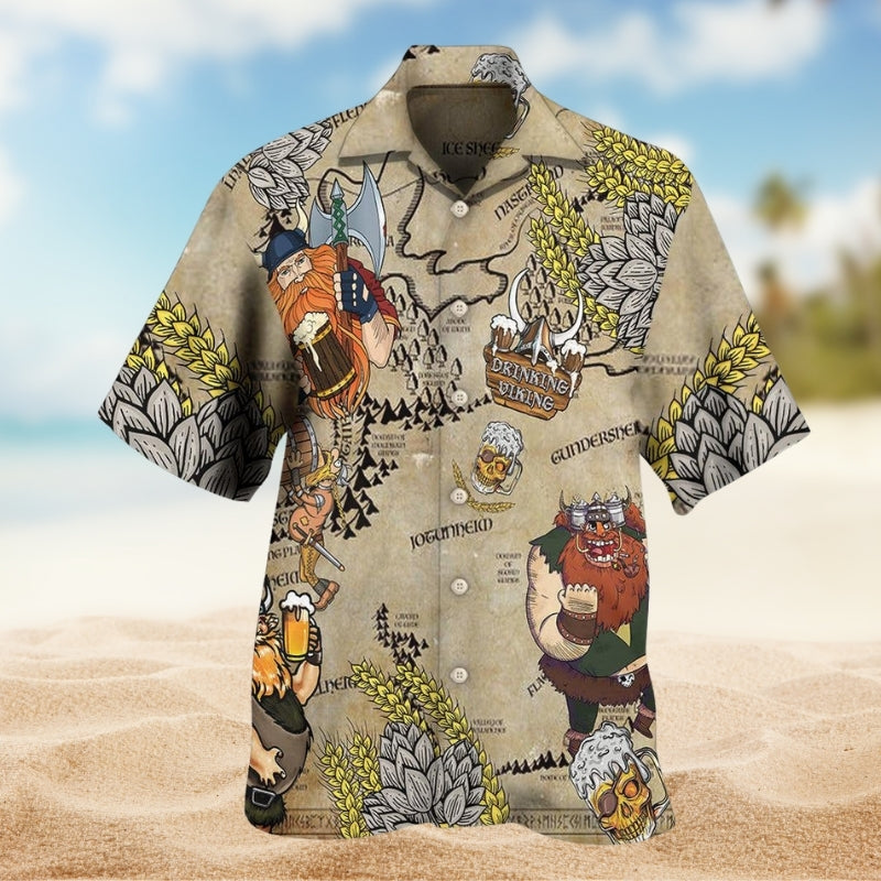 Viking Drinking Beer Limited Edition – Hawaiian Shirt