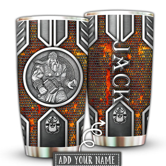 Viking Warrior Personalized 20 Oz Tumbler For Coffee Travel And Daily Use