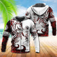 Viking Hydra Legend Red White - 3D Hoodie
