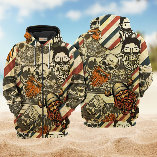 Viking My Rules Quote - 3D Hoodie