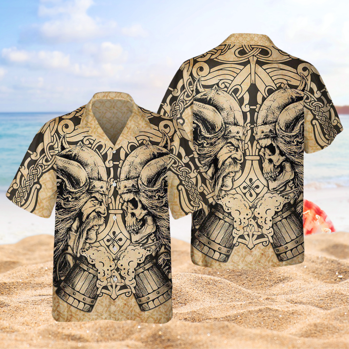 Viking Old Man Skull Edition – Hawaiian Shirt