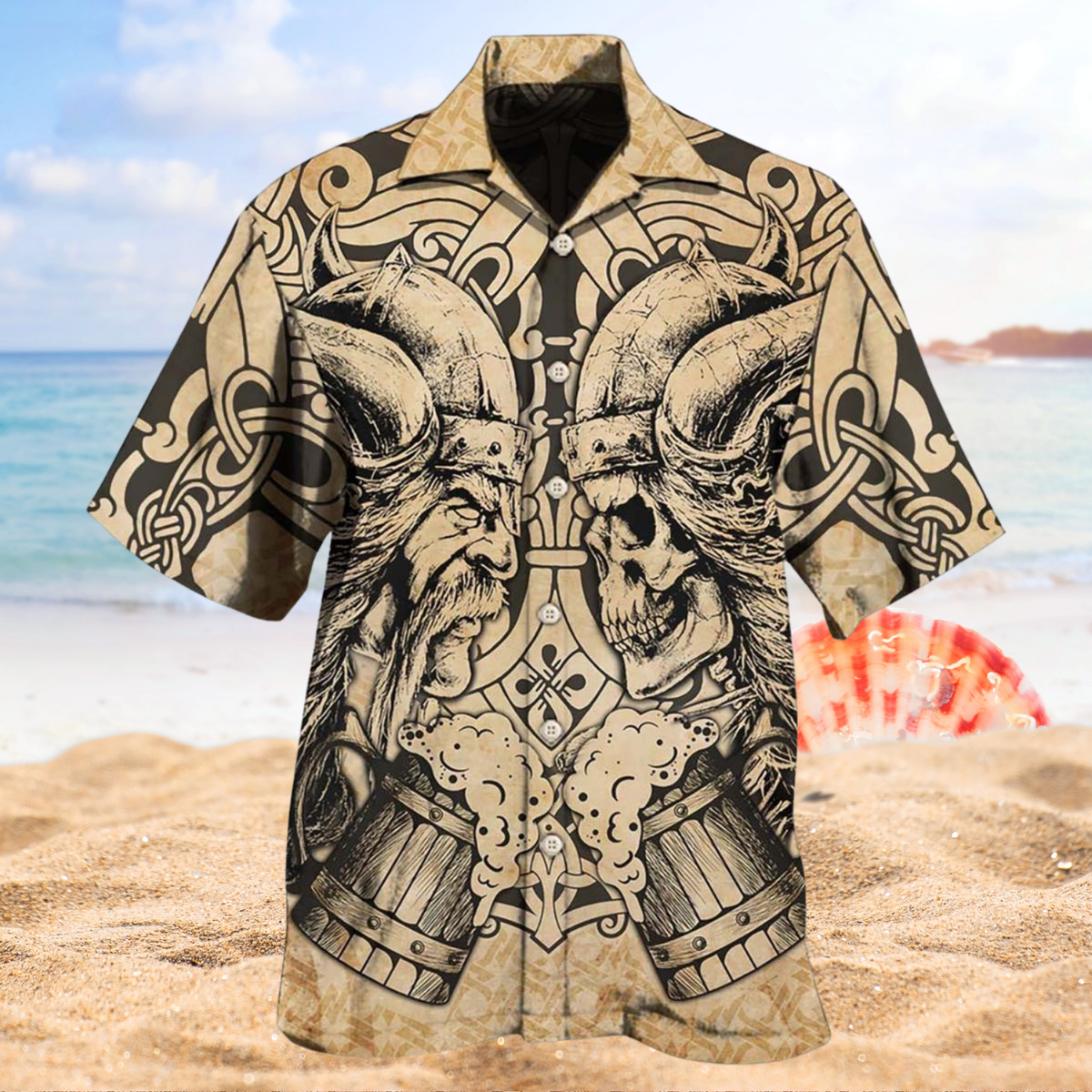 Viking Old Man Skull Edition – Hawaiian Shirt