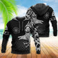 Viking Raven Warrior White Style - 3D Hoodie