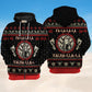 Viking Shieldmaiden Black And Red Art – 3D Hoodie