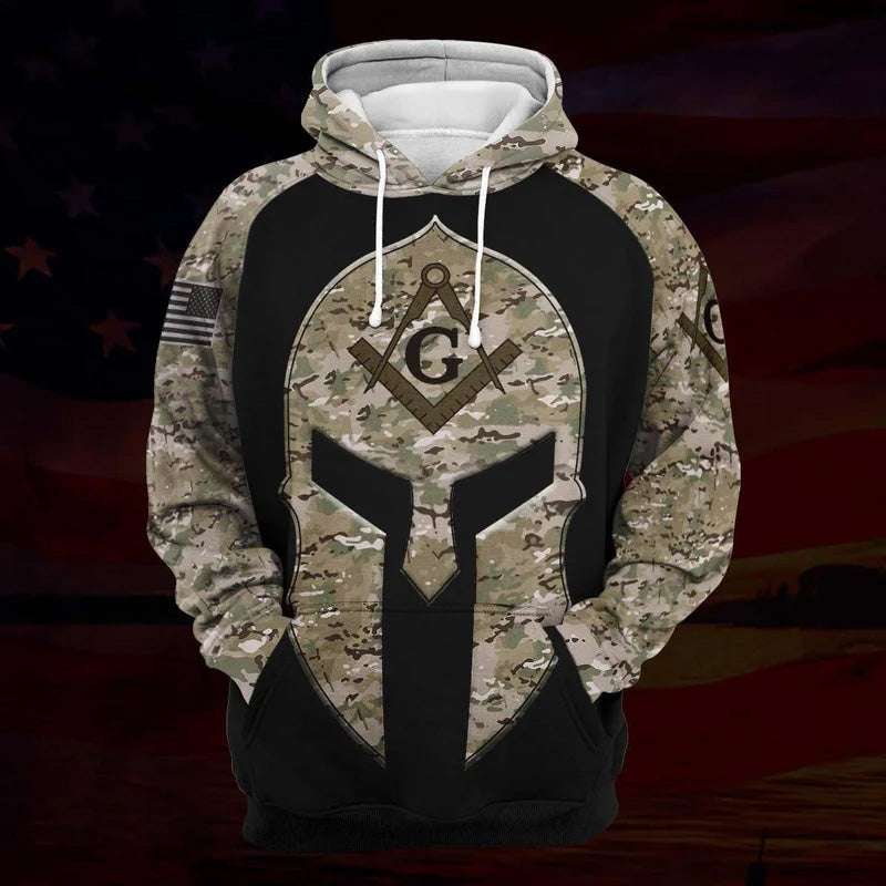 Viking Sign Black Camo Art – 3D Hoodie